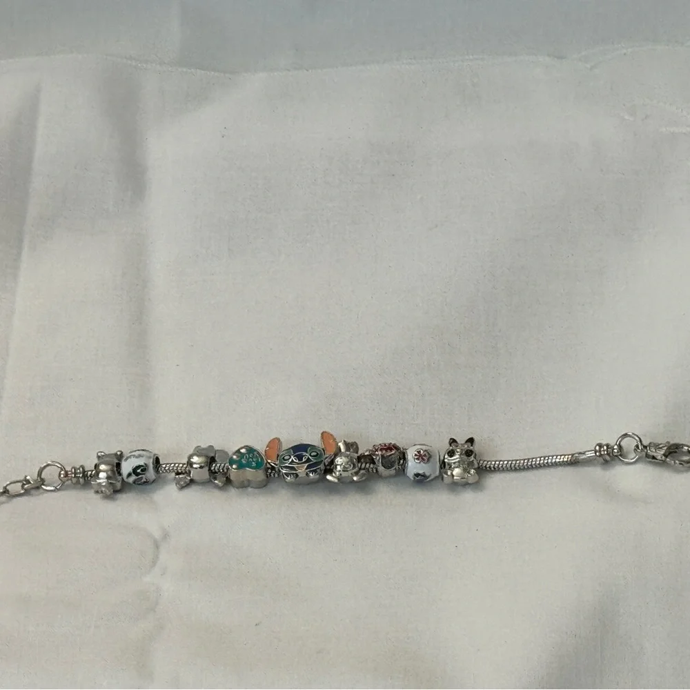 Silver Charm Bracelet for tweens